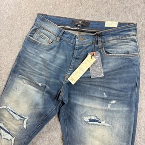 Jordan Craig Collins Men's Jeans 36x32 Desert Distressed Ripped Legacy Edition